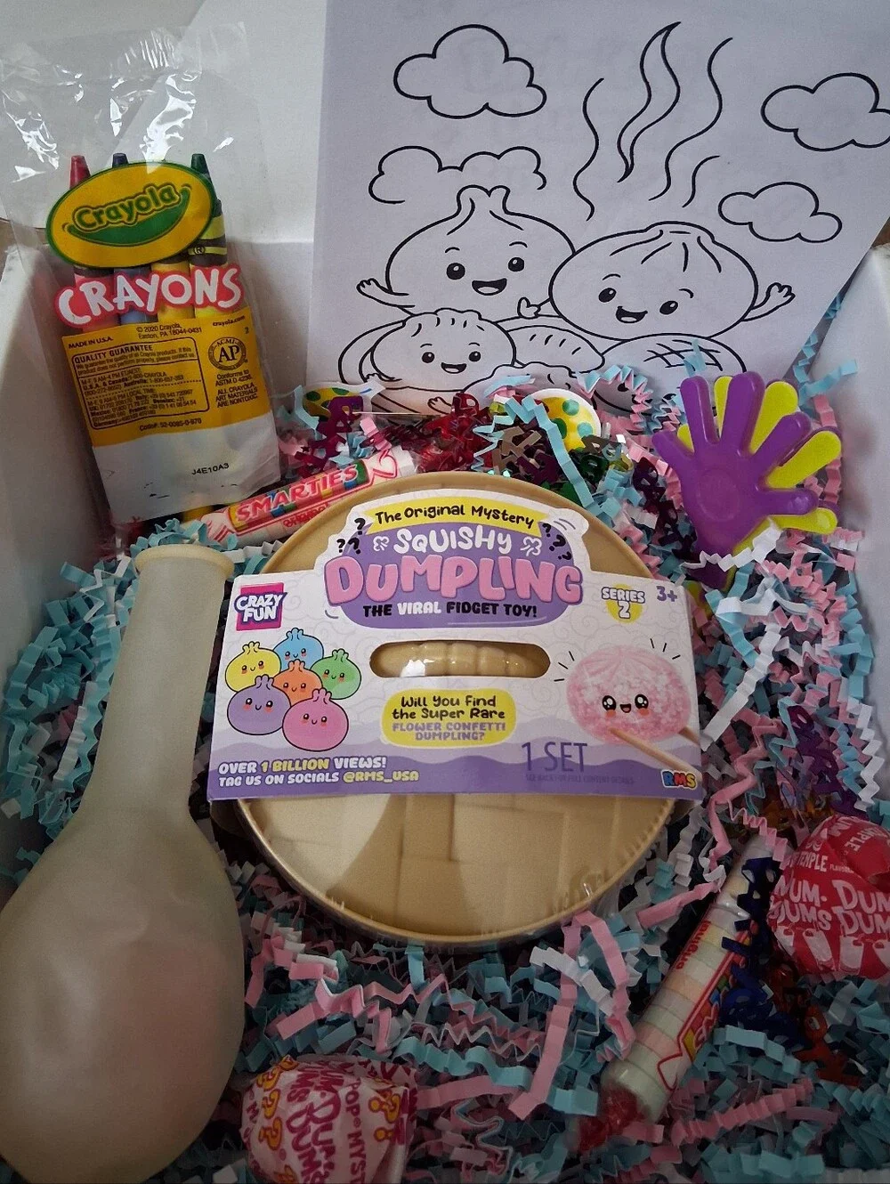Squishy Dumpling Viral Fidget Toy Rms Flower Confetti Mystery Dumpling Bundle